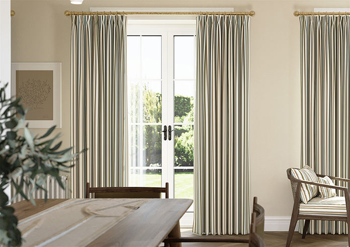 The British Stripe Co. Elizabeth, Derwent No.1 - Made to Measure Curtains - Image 3